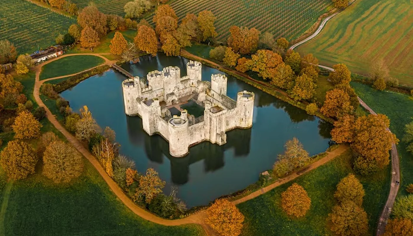 Conceptbeeld van een recreatiegebied vanuit de lucht
